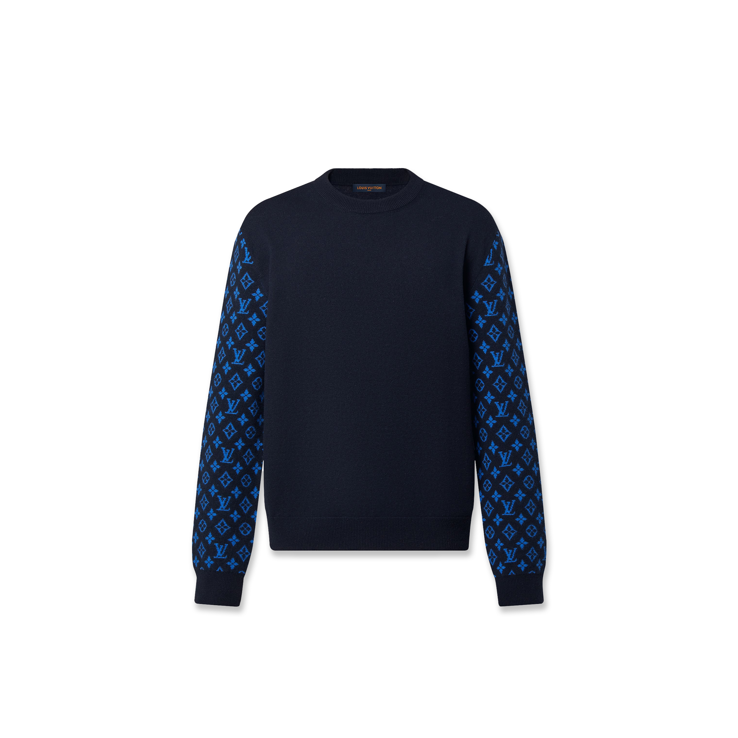 LOUIS VUITTON MONOGRAM MIX CASHMERE CREWNECK 1AATLW